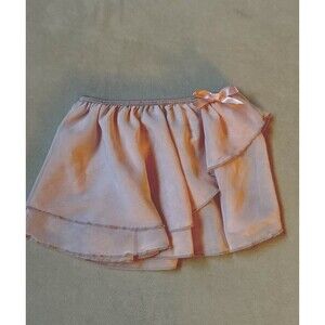 FREESTYLE by DANSKIN Girls size 6 /small  Darling 2 LAYER PINK Dance Skirt